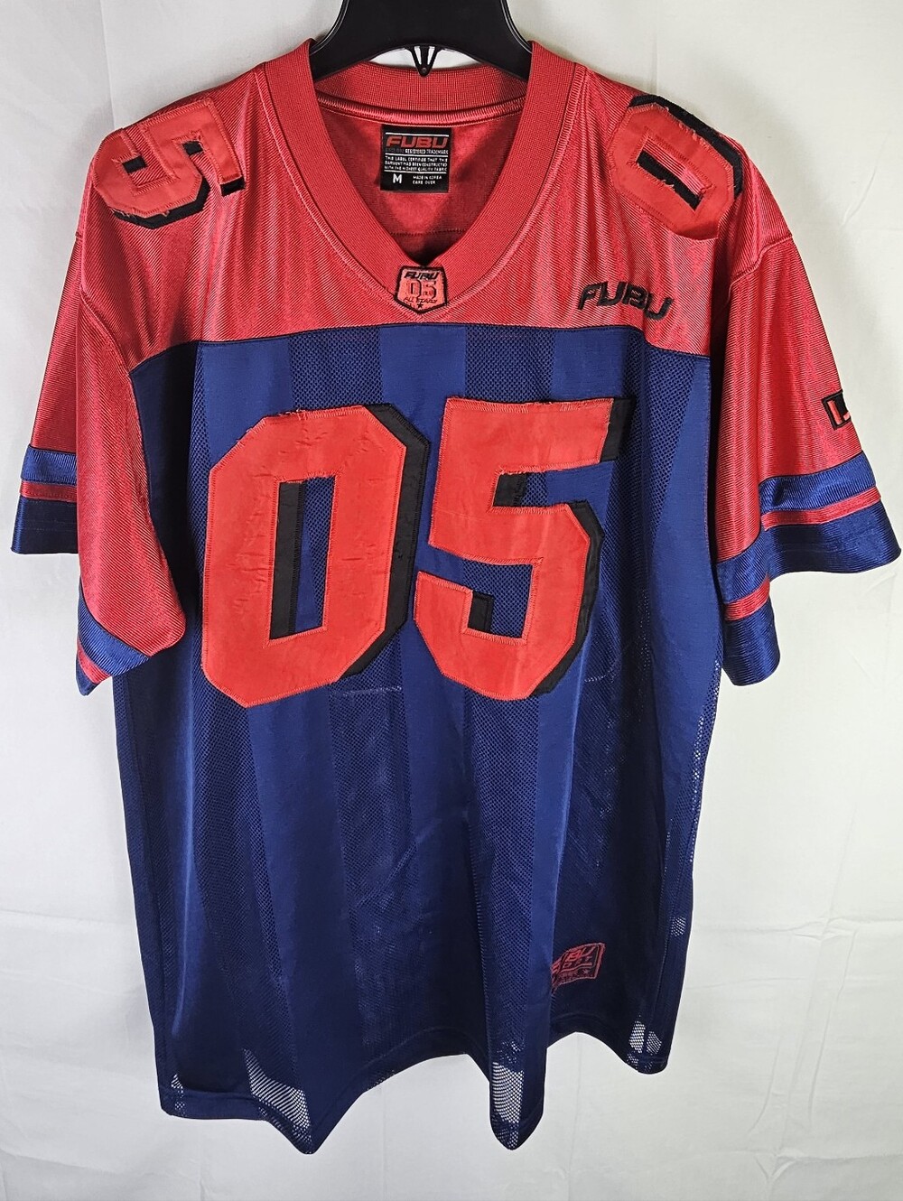Y2K Vintage FUBU Football Jersey Top Mens M Streetwear Sporty Athletic Casual